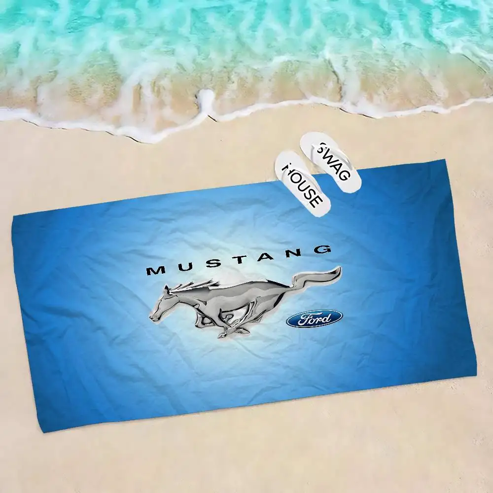 M-Mustang Muscle-Retro Microfiber Beach Towel Absorbent Quick dry Soft Yoga Swimming Resort Mountain Climbing Towel