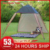 Lightweight Sun Shade Anti-UV Waterproof Tent Outdoors Canopy Beach Shelter Sun Shade Tent For Fishing Camping Travel Dropship