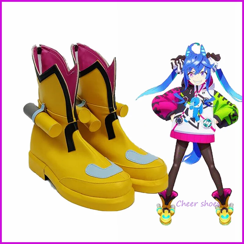 Mausporina-Chaussures de Cosplay Amoled pour Femme, Derby Twin Turbo, Loli, Bottes de Bande Dessinée, Accessoire de Costume d'Halloween