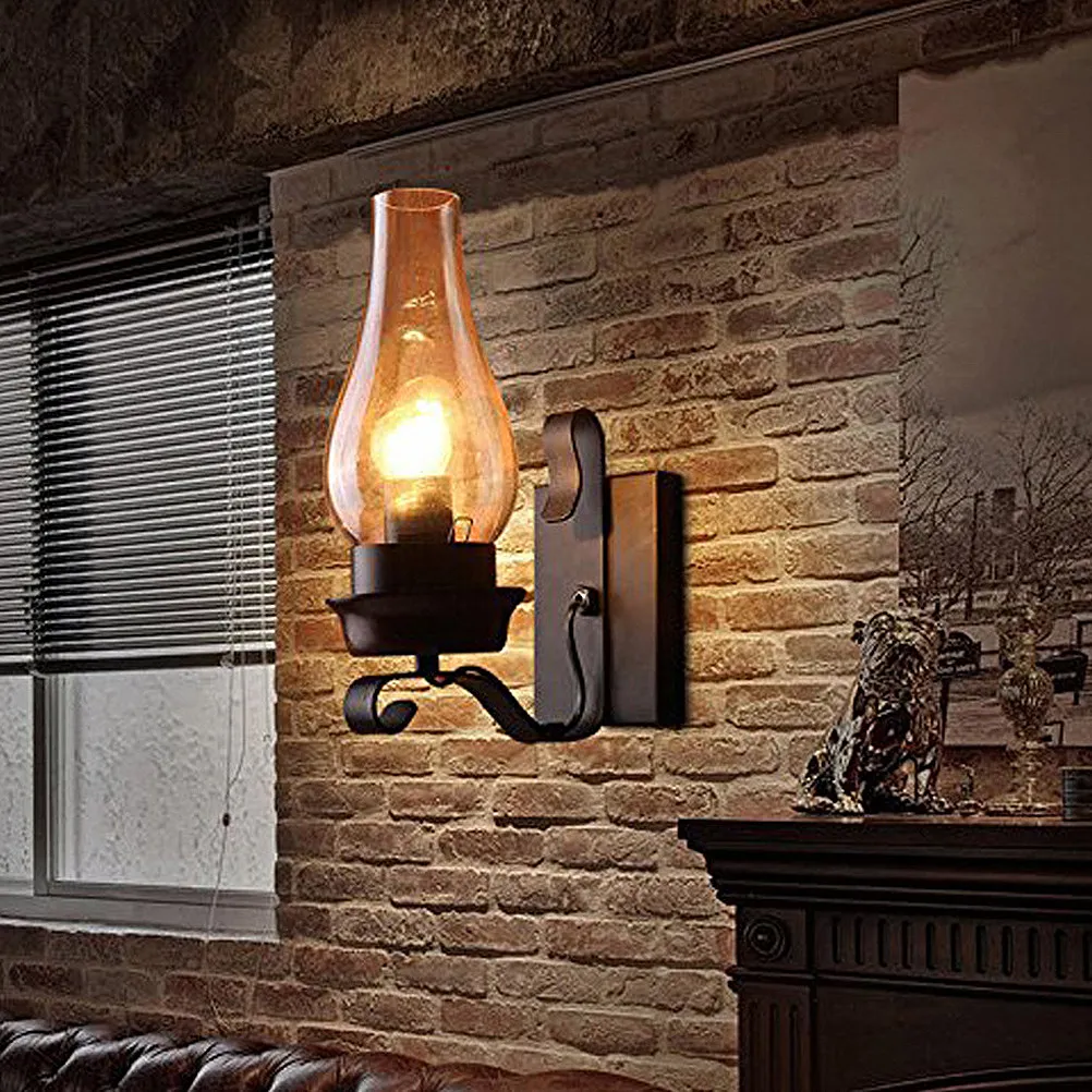 

1Pcs Classic Wall Lamp Unique Atmosphere Metal Material Suitable for Home Hotels Cafes Bedrooms Corridors