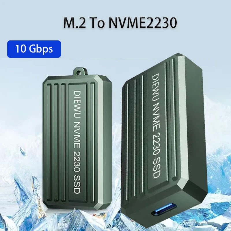 nvme ssd enclosure 2230 enclosure Hard disk Box nvme m2 adapter External hard drive case 10Gbps M2 NVMe Box hard drive pocket