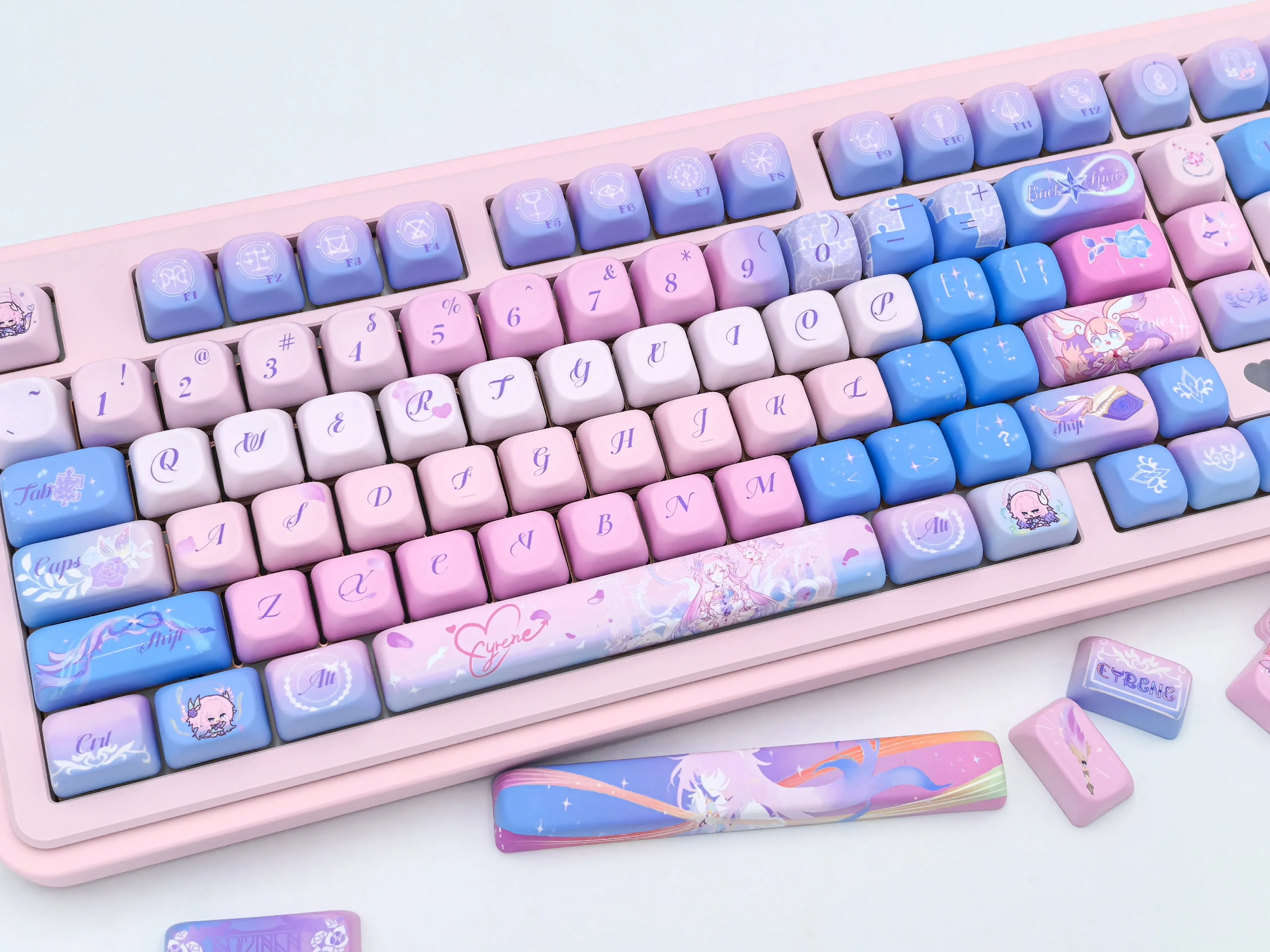

Honkai: Star Rail colleagues Cyrene ambitus impression original factory/FOA keycaps cartoon Birthday gift