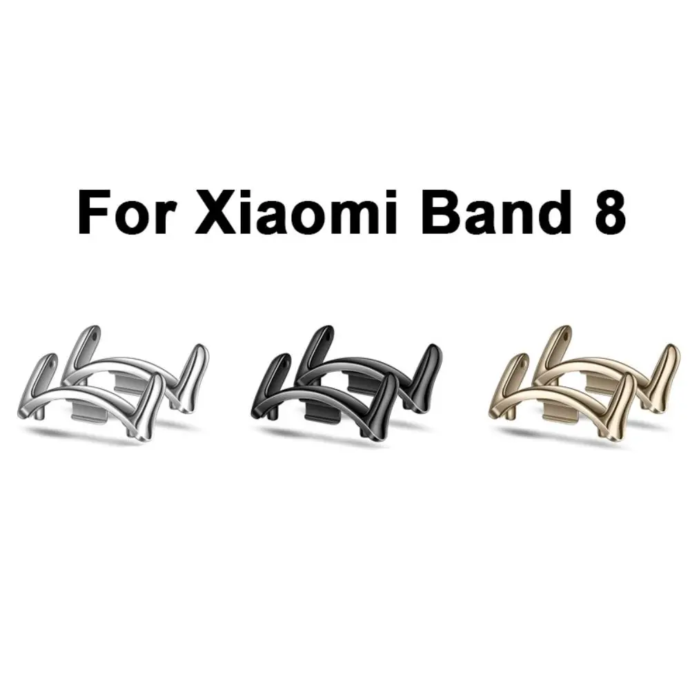 2 ชิ้นนาฬิกาสมาร์ท Watchband สายรัดข้อมือโลหะเชื่อมต่อสายอะแดปเตอร์สําหรับ Xiao mi mi Band 8