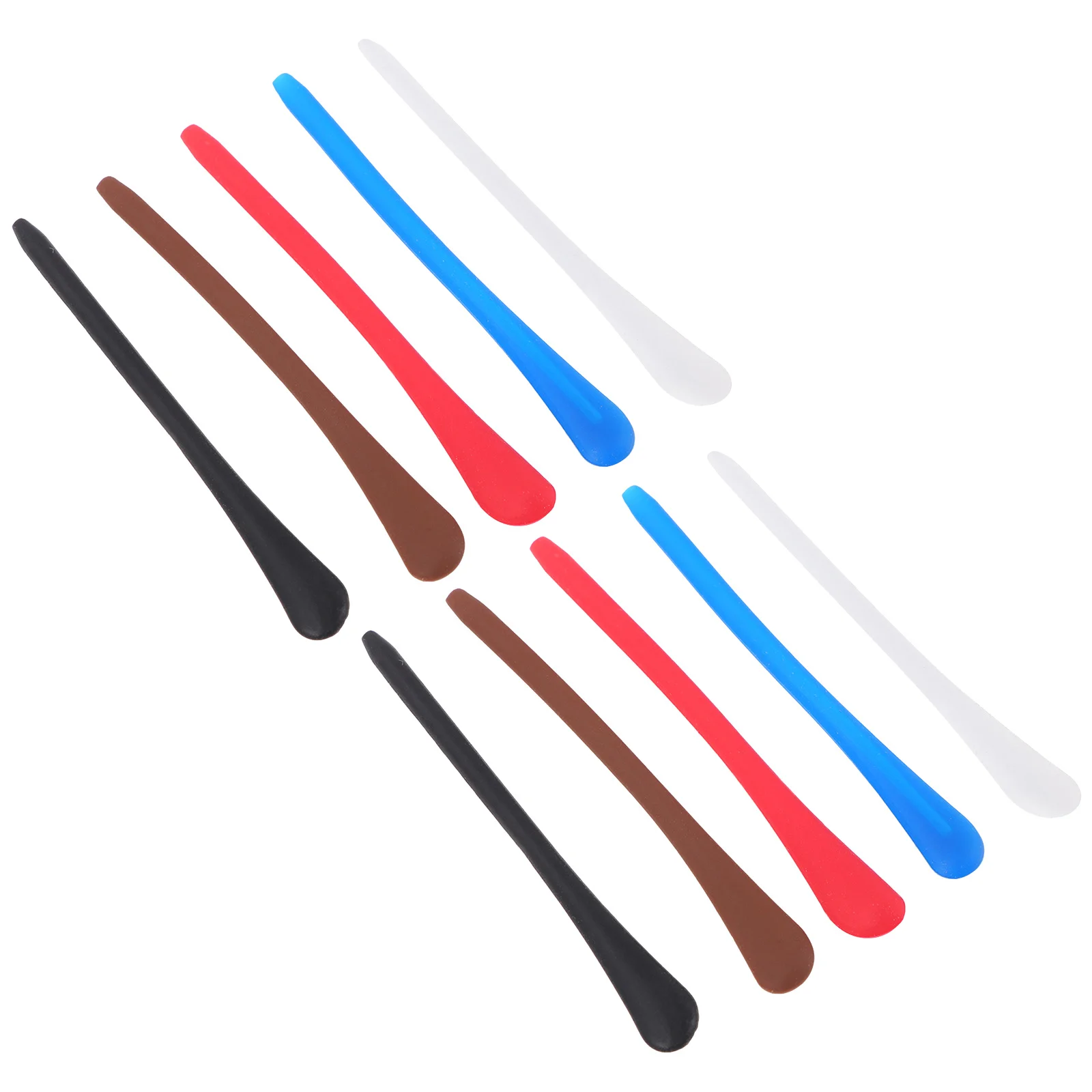 

10Pair Silicone Anti-Slip Glasses Leg Cover Soft Comfortable Replacement Temple Sleeve Sports Outdoor Eyewear Frame Protector