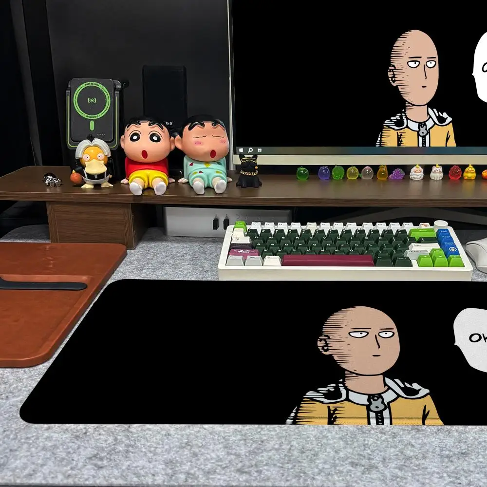 Anime One Punch Man Mouse Pad Xxl Computer Large Size Non-slip Gamer Keyboard 90x40cm Art Design HD Deskmat