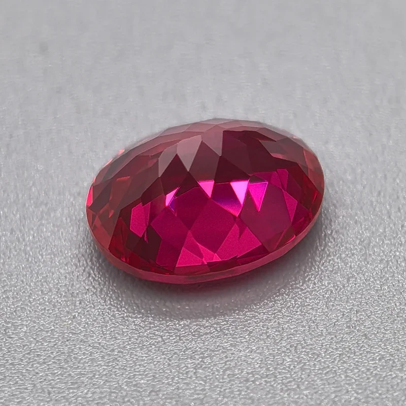 13x18mm 16,0ct Labor-Gezüchteter Rubin Ovaler Schliff Taubenblut-Rot DIY-Anhänger Schmuckherstellung Hauptmaterialien – Detail 5