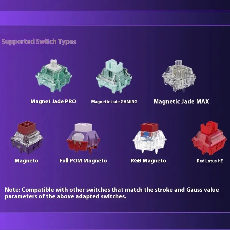 HITBOY HK35 لوحة المفاتيح الميكانيكية 8K هرتز التبديل المغناطيسي السلكية 35 مفاتيح الزناد السريع 0.005 مللي متر Esports لوحة مفاتيح الألعاب RBG ويندوز ماك #4