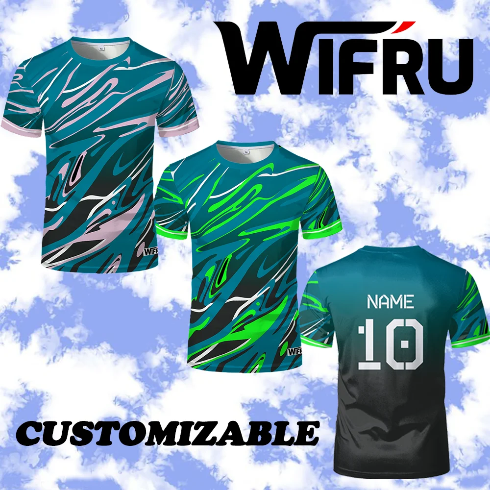 

Customizable Outdoor Sports Running Jersey Trendy Street Style Men's T-shirt 3D Printed Breathable Short-sleeved Round Neck Tee