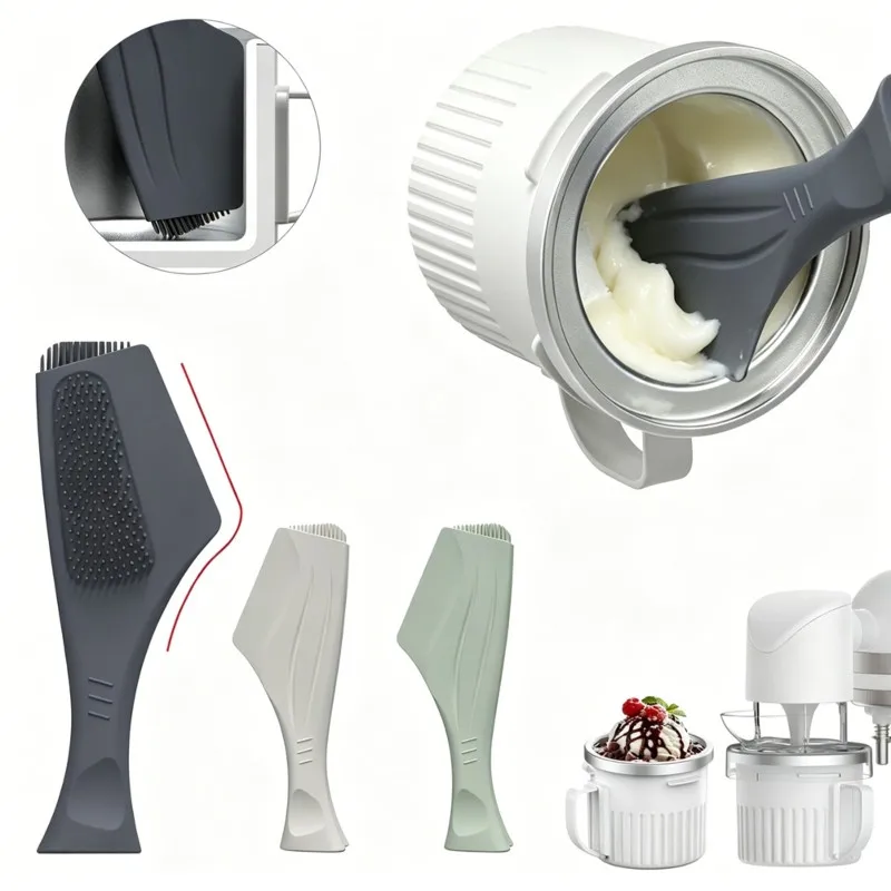 【TODAY-BUY】~@ Silicone Ice Cream Storage Cup Cleaning Brush - No Dead Angle Kitchen Appliance Accessory