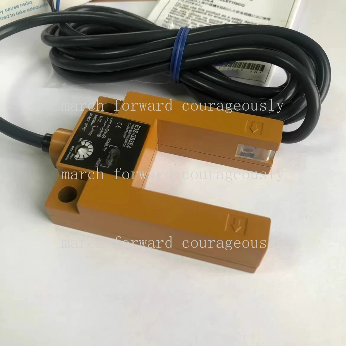 For Omron Flush-mounted Sensor E3S-GS3E4, GS3B4, Metal Casing, U-shaped Photoelectric Switch