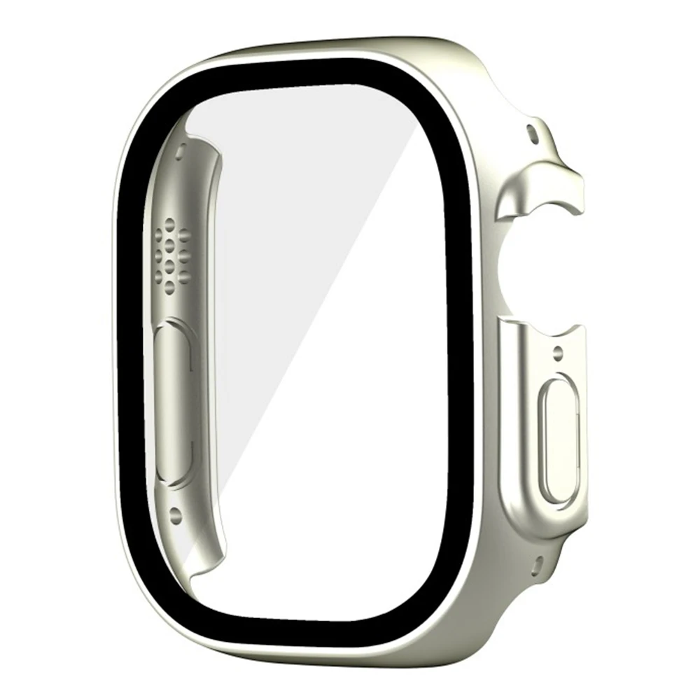 

WANLONFENG For Apple Watch Ultra 2 / Ultra 49mm 2-in-1 Hard PC Frame Waterproof Case with Tempered Glass Screen Protector - Si