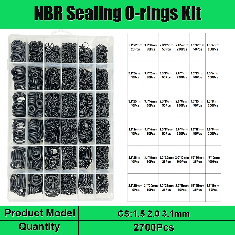 Gummi O Ring Öl beständigkeit nbr Dichtung scheibe schwarz O-Ring Hoch temperatur wasserdicht cs1/1.5/2.0/2.4/3 Sanitär dichtung oring – Detail 11