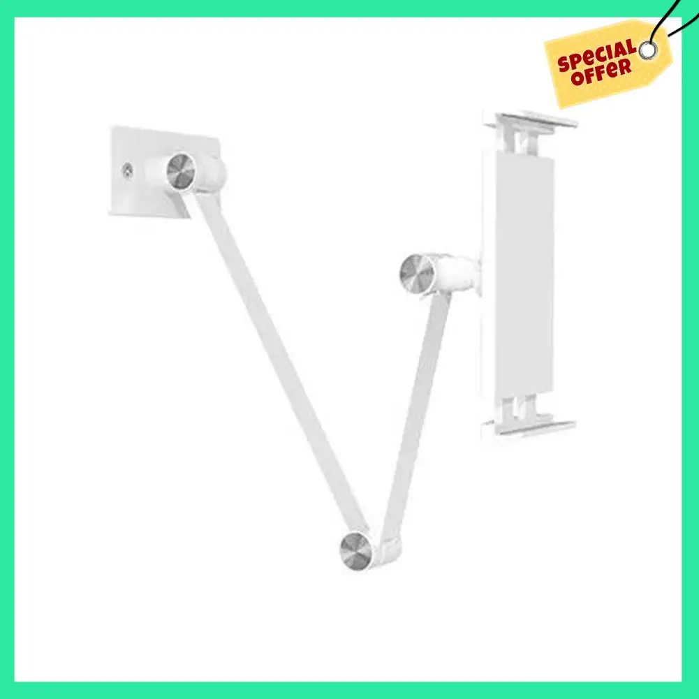 -A14E Tablet Wall Mount Arm Foldable Tablet Mobile Phone Holder For Wall Mounting White