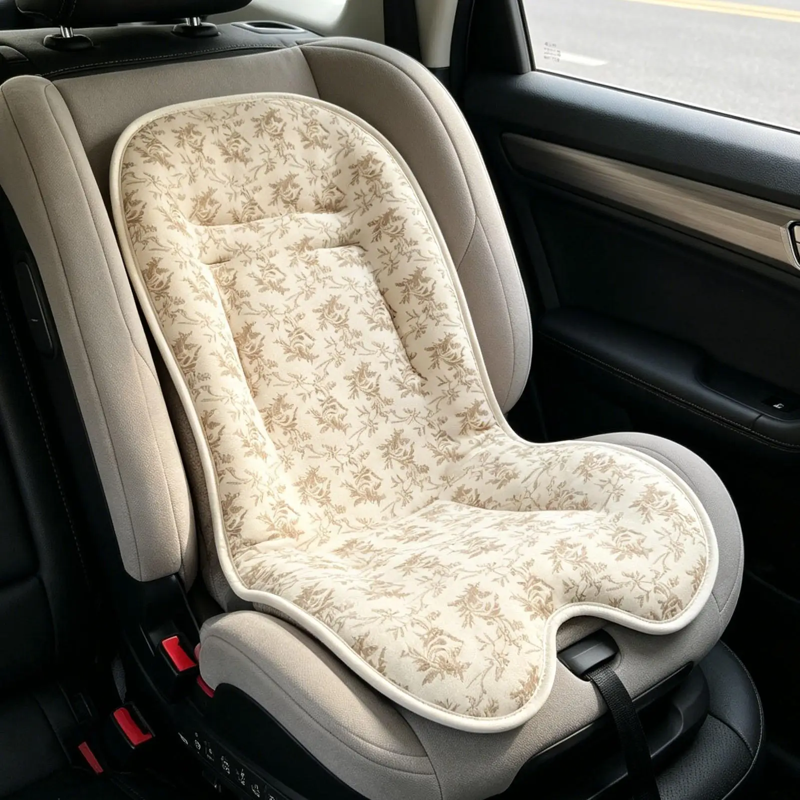 Stroller Liner Reversible Washable Removable Cooling Stroller Padding Cushion for Nursery Outdoor Road Trip Vacation Camping