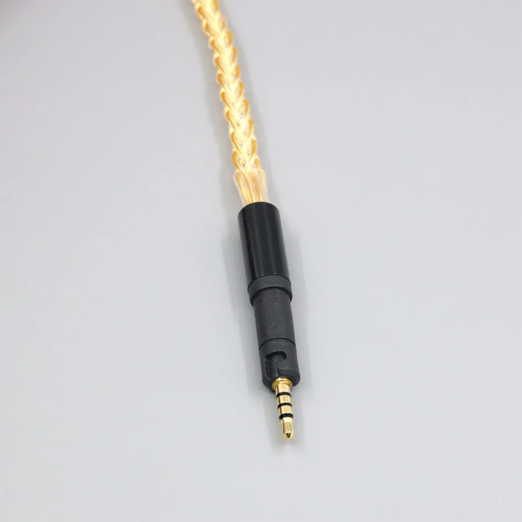 LN008440 8 Core 99% 7n cavo auricolare placcato oro 24k argento puro per Sennheiser HD599 HD569 HD 560S HD559 hd560s