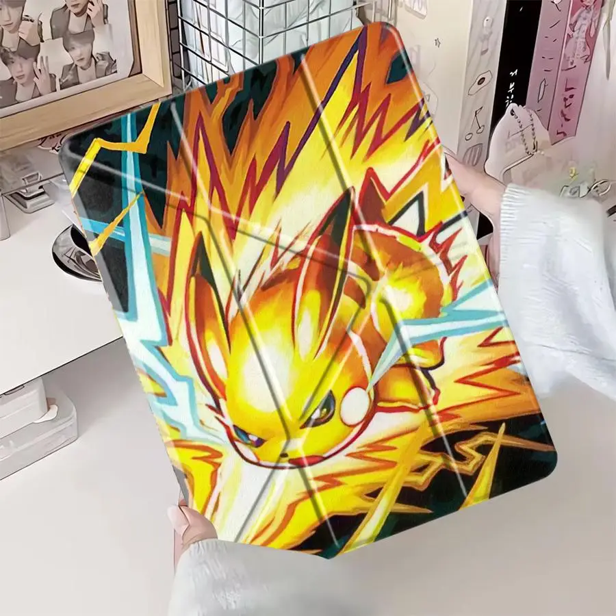 

Holder Cover Tablet Case For iPad Pro 2025 Mini 6 7 Air 4 5 M3 M2 1 2 M4 11inch Pro 11th 10th 9th 8th 7th 12.9inch Pokemon Cool