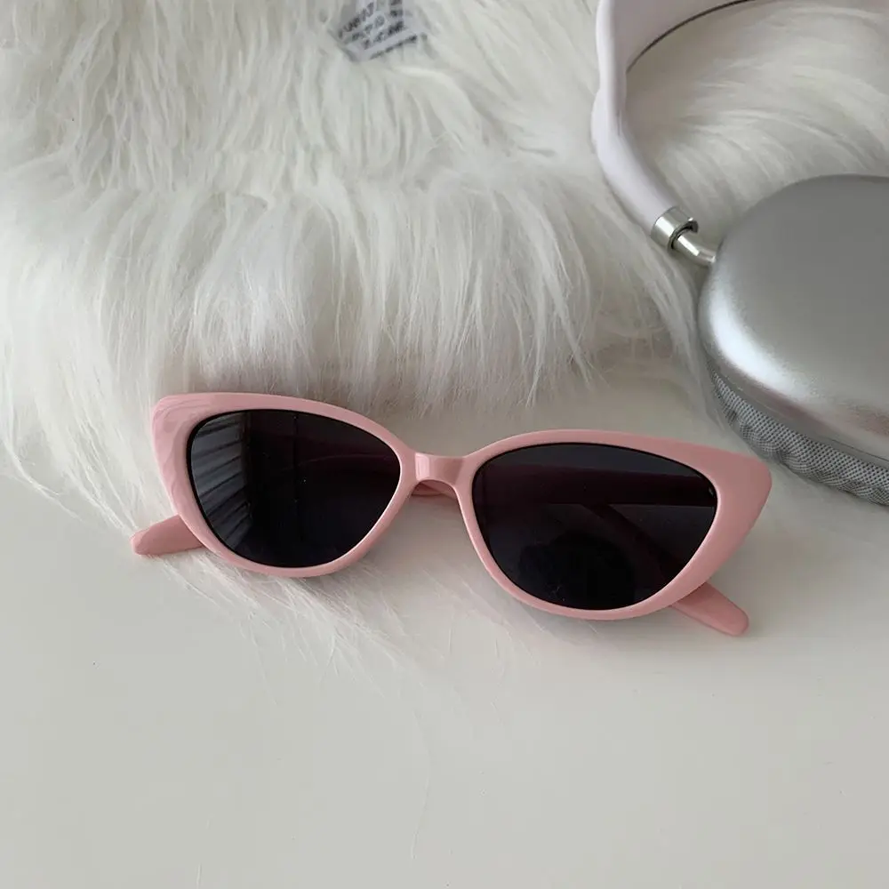Koreanische Ins Nische High-end Sense Vintage Vielseitige Katzenauge Rosa Sonnenbrille frauen Sonnenschutz Gesicht Kleine Rahmen Sonnenbrille – Detail 10