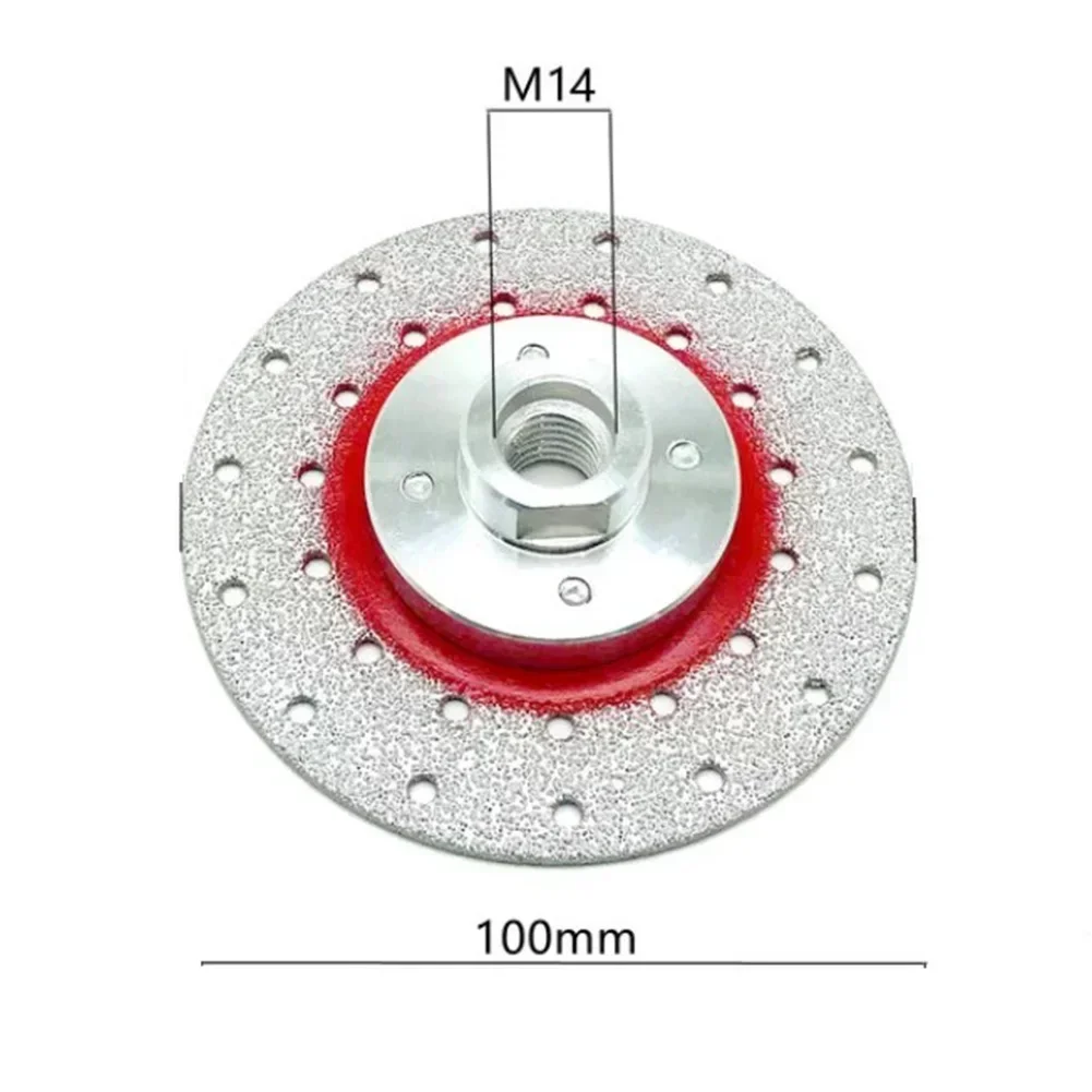 Heavy Duty Double Sided Brazed Diamond Coated Grinding Disc Cutting Wheel For Ceramic Tiles Marble And More 100/115/125mm