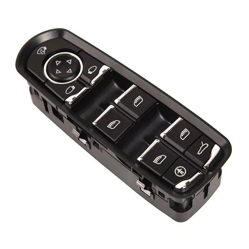 Botão do interruptor de controle da janela elétrica, apto para Porsche Cayenne 2011-2016, Porsche Panamera 2011-2016, Porsche Macan 2015-2016, 7PP959858AF