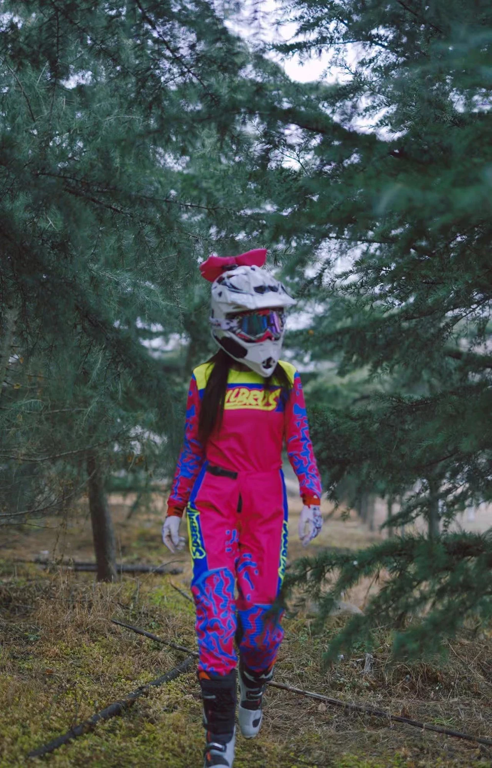 Willbros MX Women Jersey and Pants Combo Motocross Offroad Dirt Bike Mountain Enduro BMX MTB Racing Gear Combo view 6