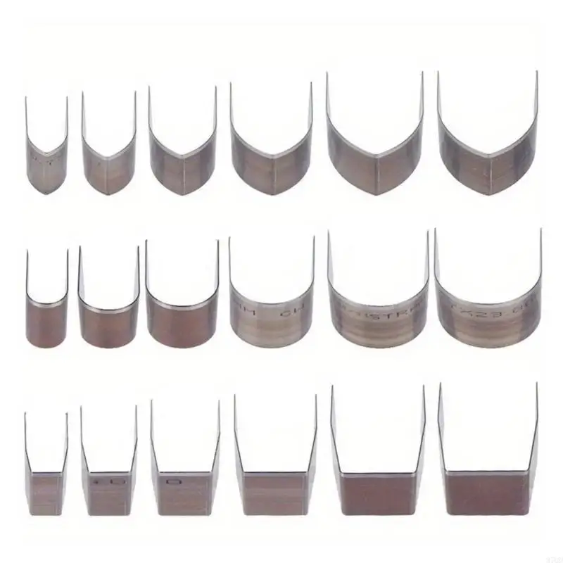 

97QD 18 шт. Профессиональный набор перфораторов для рукоделия из углеродистой стали, угловой резак для кожи