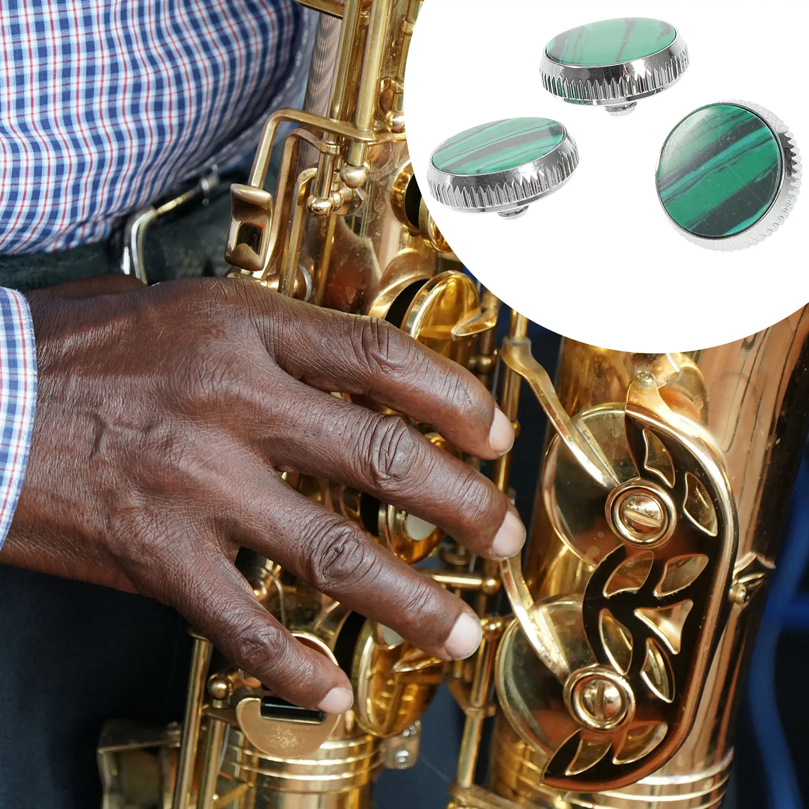 

3 Pcs Trumpet Valve Finger Button Replacement Repairing Accessories Musical Instrument Parts High Grade Durable Saxophone