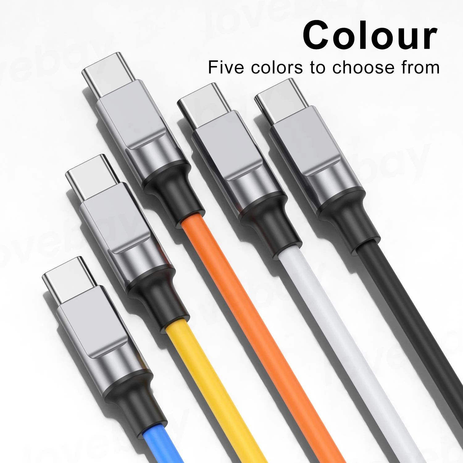 120W 6A Type C Cable Super Fast Charging Liquid Silicone Quick Charge USB Cable Usb C Charger Cable Data Cord for Xiaomi Huawei