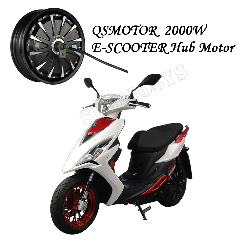 QS MOTOR 12inch 2000W 72V 65kph Hub Motor with EM72100 Controller and Kits for Scooter