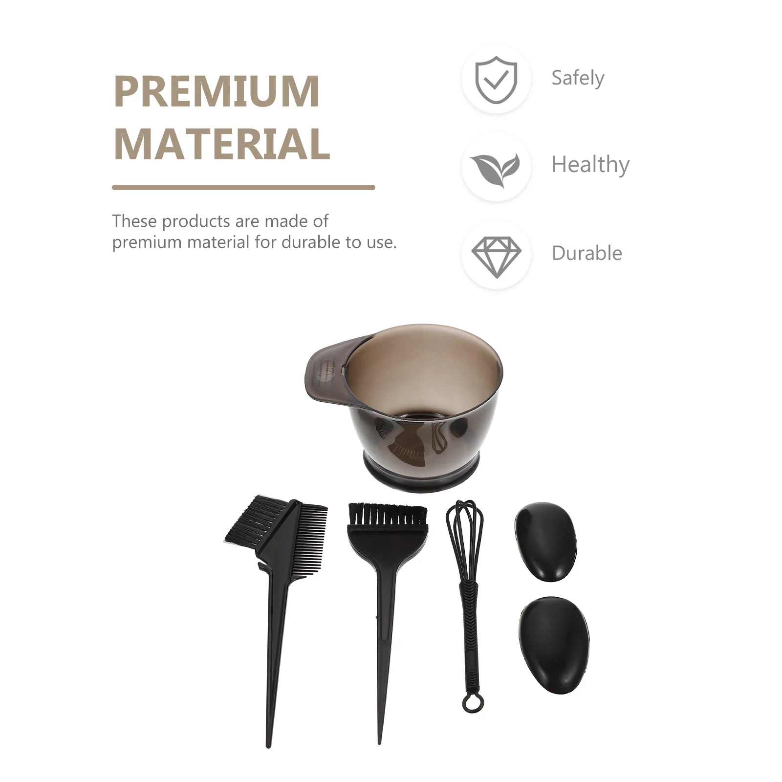 

1Set Hair Tinting Product Set Includes Dye Brush Bowl Comb Earmuff for Clean Coloring Process Ideal Hair Salon Supplies Nursing