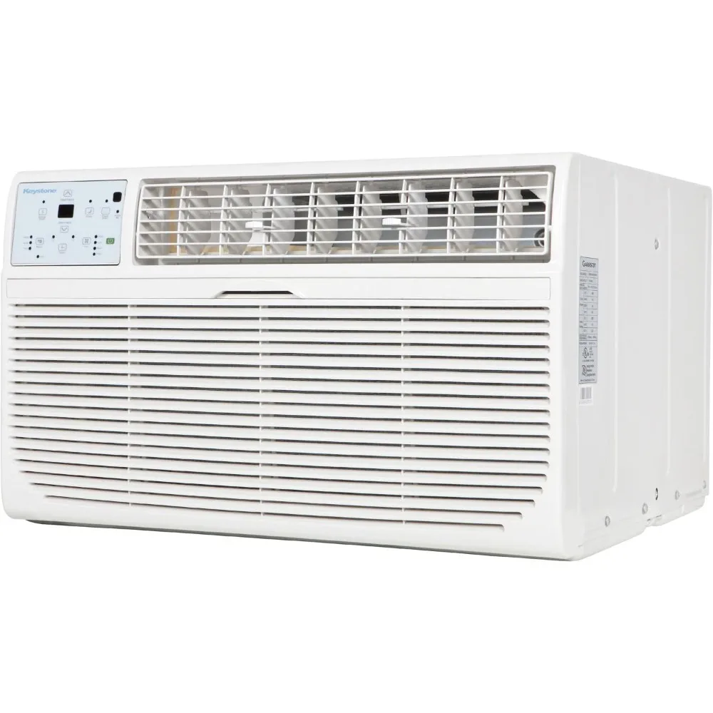 2,000 BTU Wall Mounted Air Conditioner with Supplemental Heat and Dehumidifier Function, Medium Sized Rooms up to 550 Sq.Ft