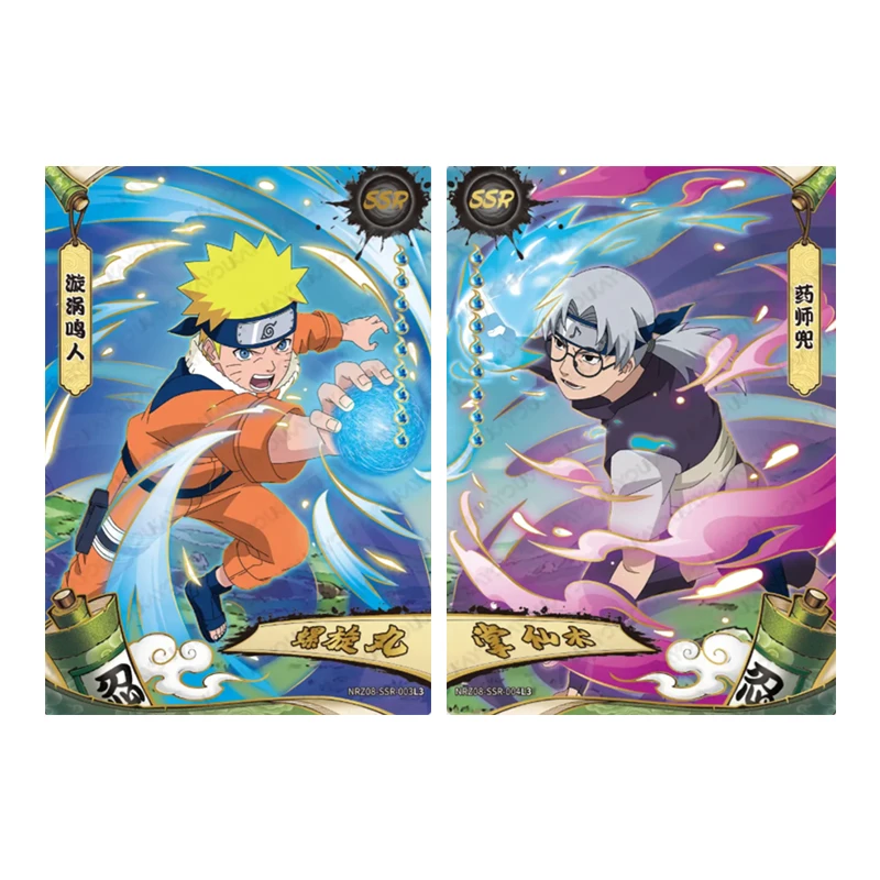 NARUTO kayou Anime Uzumaki Naruto Uchiha Sasuke Haruno Sakura Hatake Kakashi Suit Collection Card Toys Gift view 6