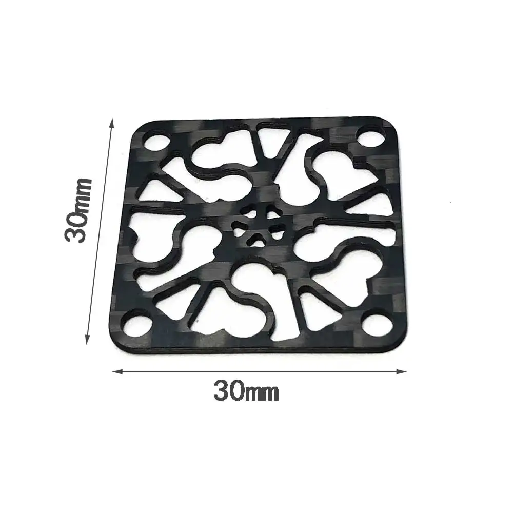 YSIDO Cooling Fan Cover 30mm 35mm 40mm 45mm 50mm Carbon Fibre Protective Board for ARRMA TRAXXAS AXIAL Hobbywing EZRUN RC Car