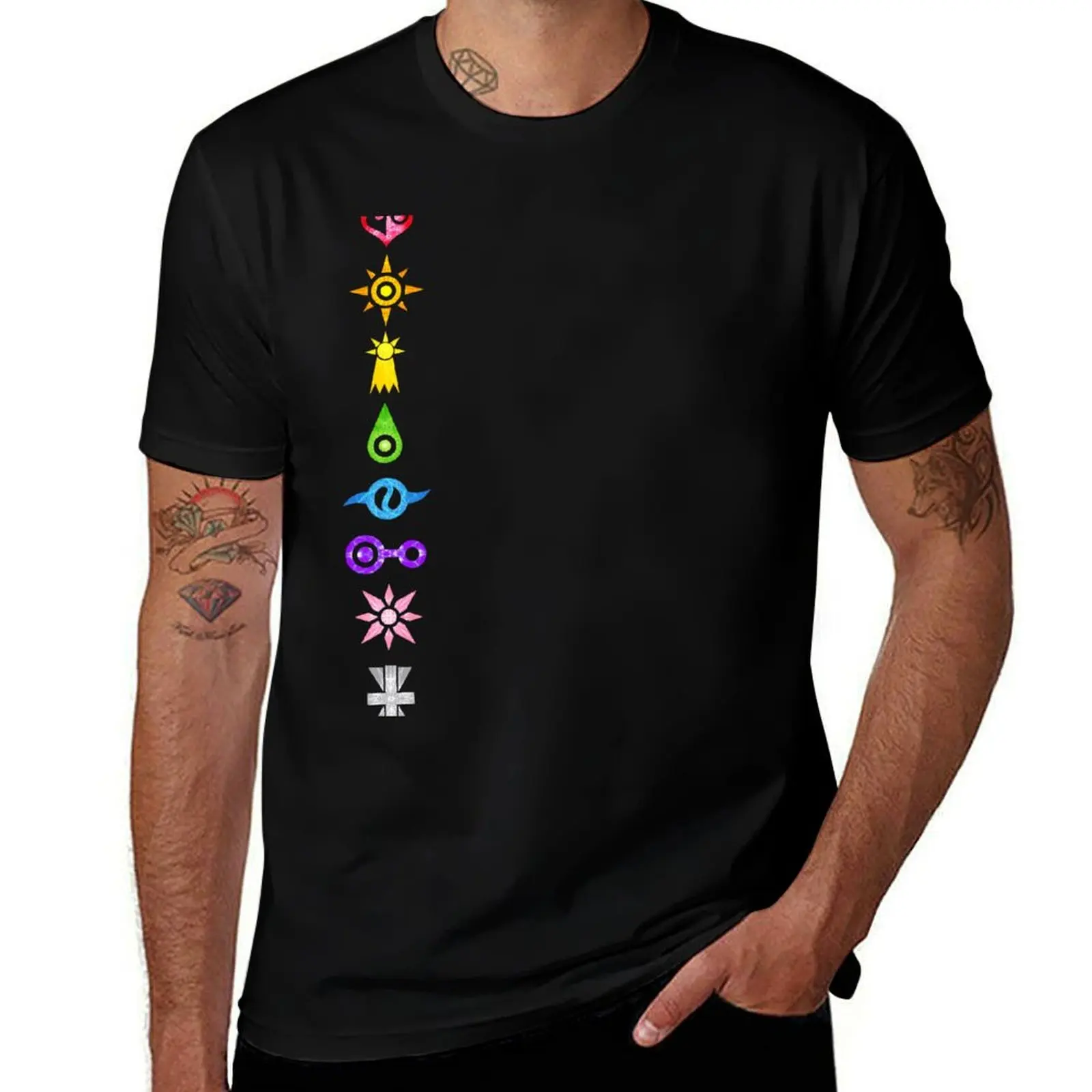 

Digi Crests T-Shirt Casual Pattern Print Tee Shirt