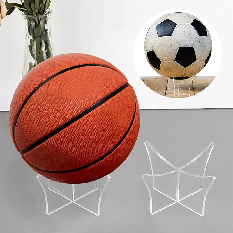 

1 Pc Round Ball Holder Soccer Rugby Bowling Display Stand Acrylic Ball Stands Sports Ball Storage Display Racks