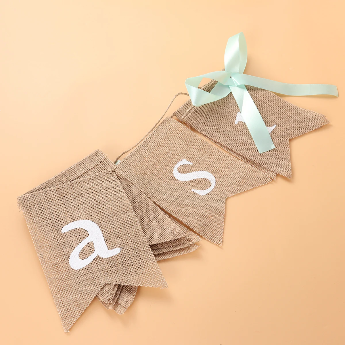 

2.8M Easter Burlap Bunting Bunny Easter Banner Party Home Decorations Outdoor Indoor Celebration Bunting