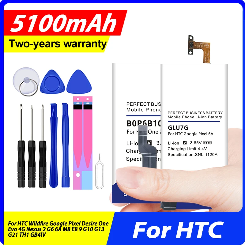 BD26100 BD29100 BB96100 New Battery For HTC Wildfire Google Pixel Desire One Evo 4G Nexus 2 G6 E8 9 G10 G13 6A M8 G21 TH1 GB4IV