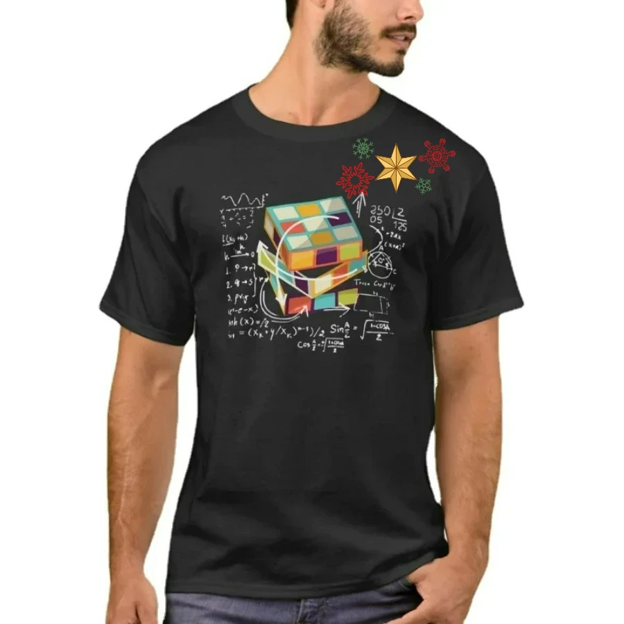 Competitive Puzzle Speed Cubing Cube Math T-Shirt 100% Cotton O-Neck Summer Short Sleeve Casual Mens T-shirt Size S-3XL