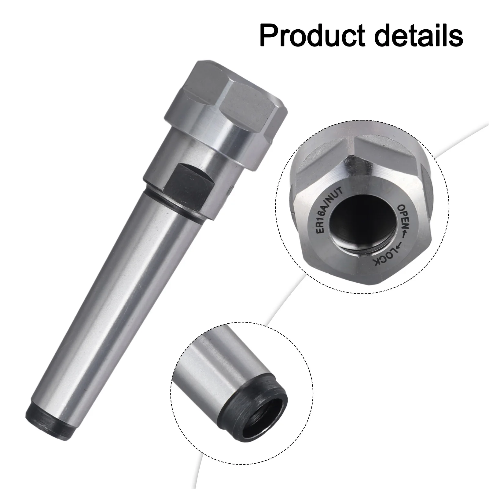 for mt2 ER16 for m10 Tapered Collet Chuck Holder Arbor Adapter for CNC Milling and for lathe Applications with Precise Clamping