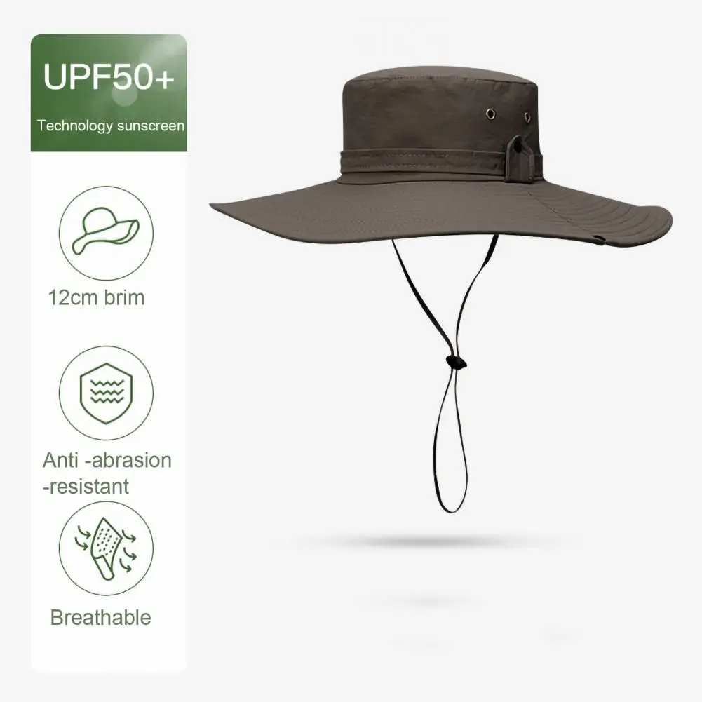 

Fishing Hat Useful Scratch-resistant Quick Drying Unisex Fishing Bucket Hat Outdoor Supply