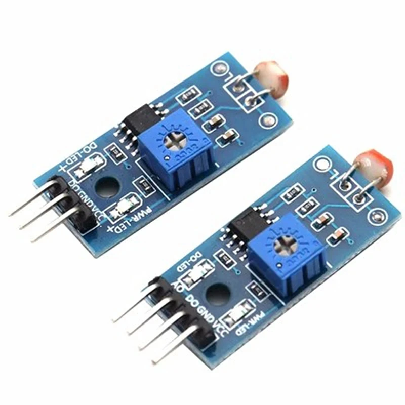 100pcs/lot 3-Pin 4-Pin Photoresistor Sensor Module Light Detection Photodiode