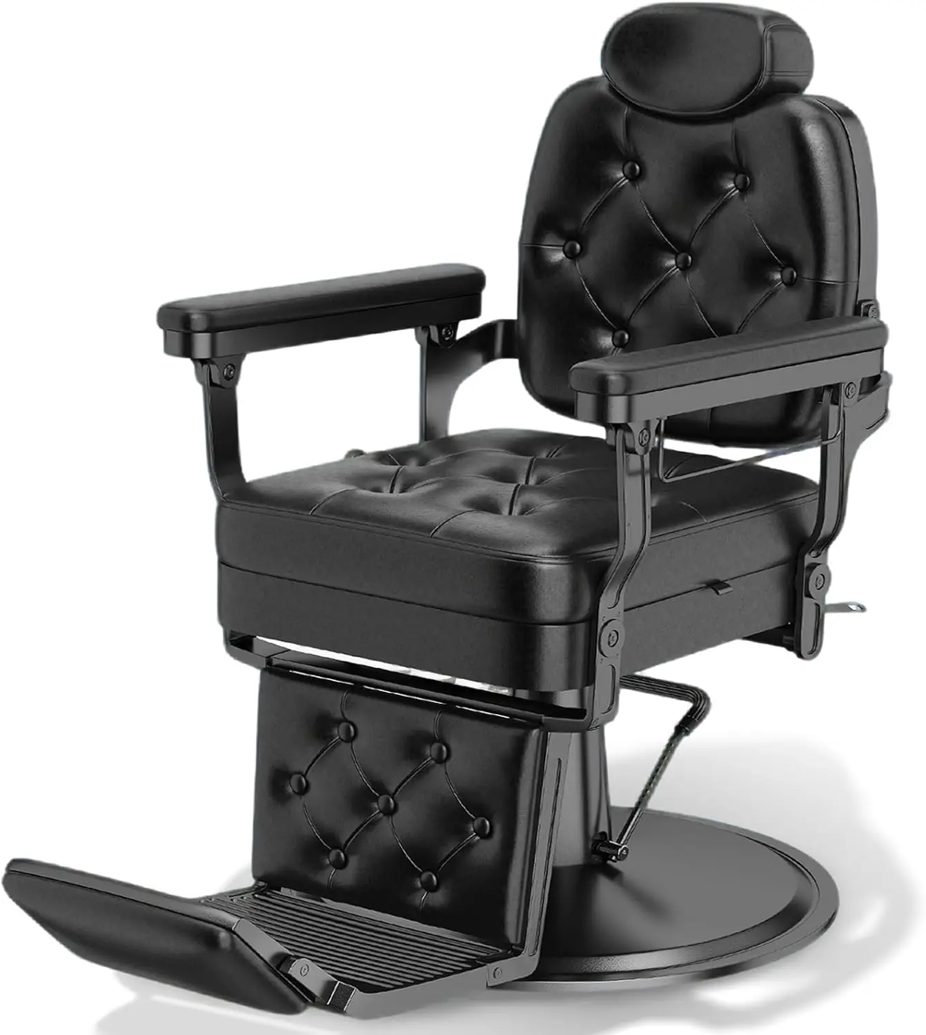 

Hydraulic Recline Salon Chair for Hair Stylist, Heavy Duty Barber Chair, Professional Beauty Spa Equipment