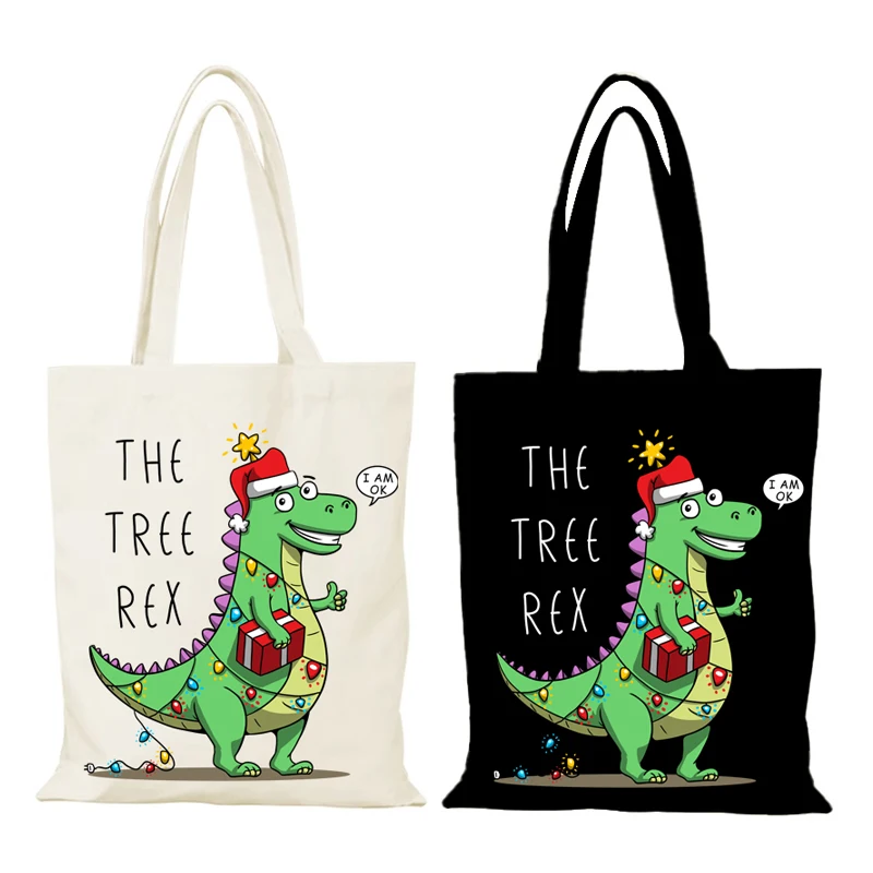Women's Handbag New Year Gift Cartoon Man Tote Bag Woman Merry Christmas Lady Bags Sac De Courses Handbags Eco Shopper Cloth the
