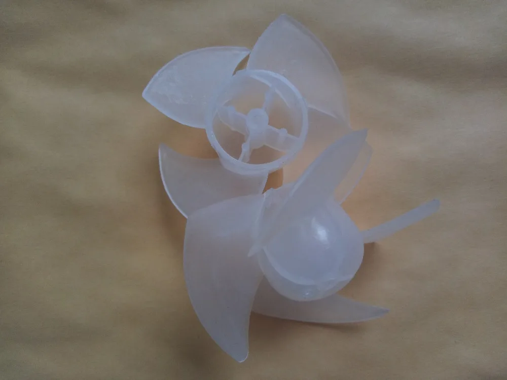 /1 pz/4 pale ventola in plastica per asciugacapelli/Fit shaft 2.2mm