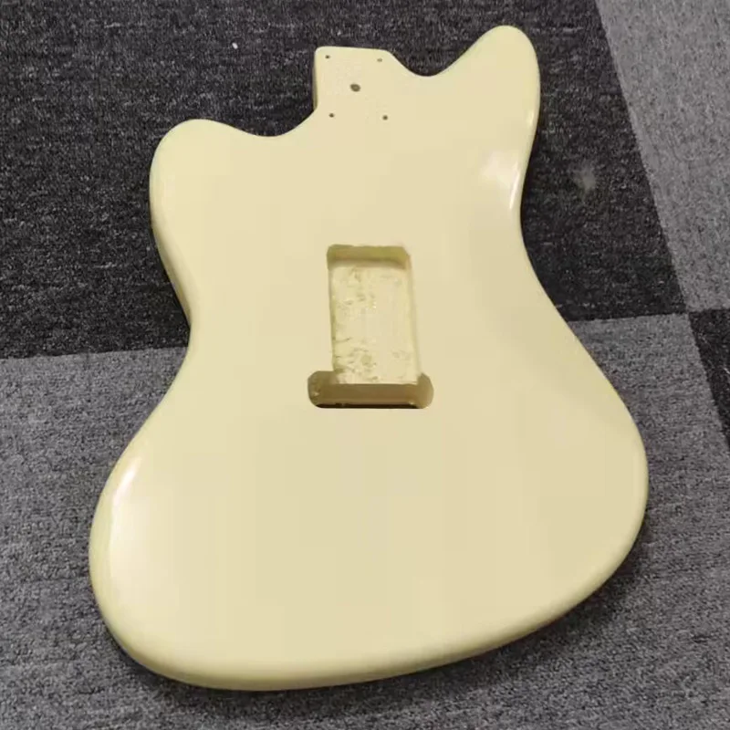 Milk yellow electric guitar body, shiny guitar assembly, modification, DIY professional performance