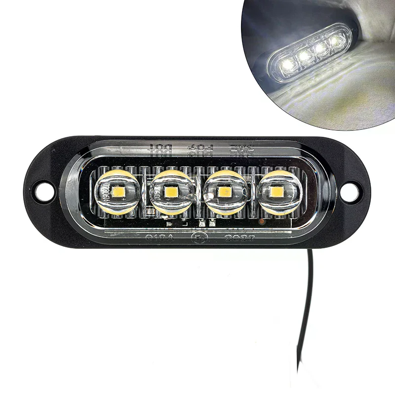 12V 24V Truck LED Side Marker Light Car Trailer DOT E8 Mark Reflector Van Clearance Lamp For Lorry RV Bus Boat