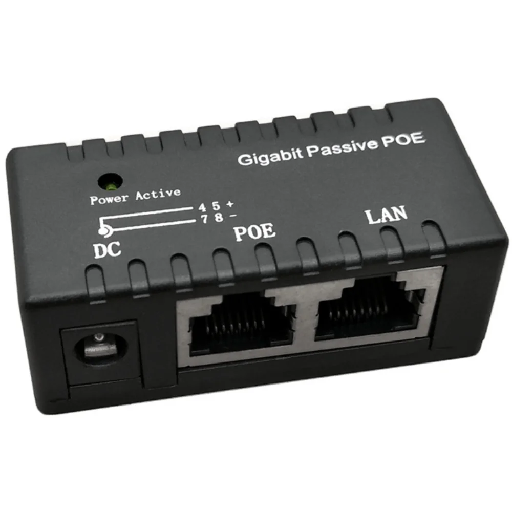 Inyector POE divisor de potencia para cámara IP, accesorios de módulo adaptador POE, 1000Mbps, 5V, 12V, 24V, 48V/1A