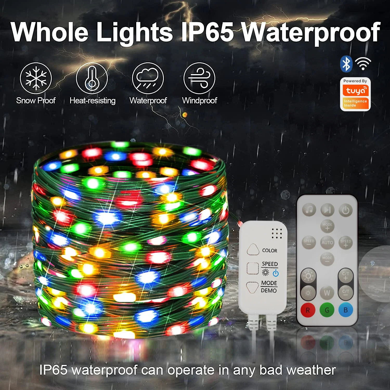 Smart Light String Graffiti Point Control Symphony Light String 5V USB WIFI BT APP Weihnachtsdekoration