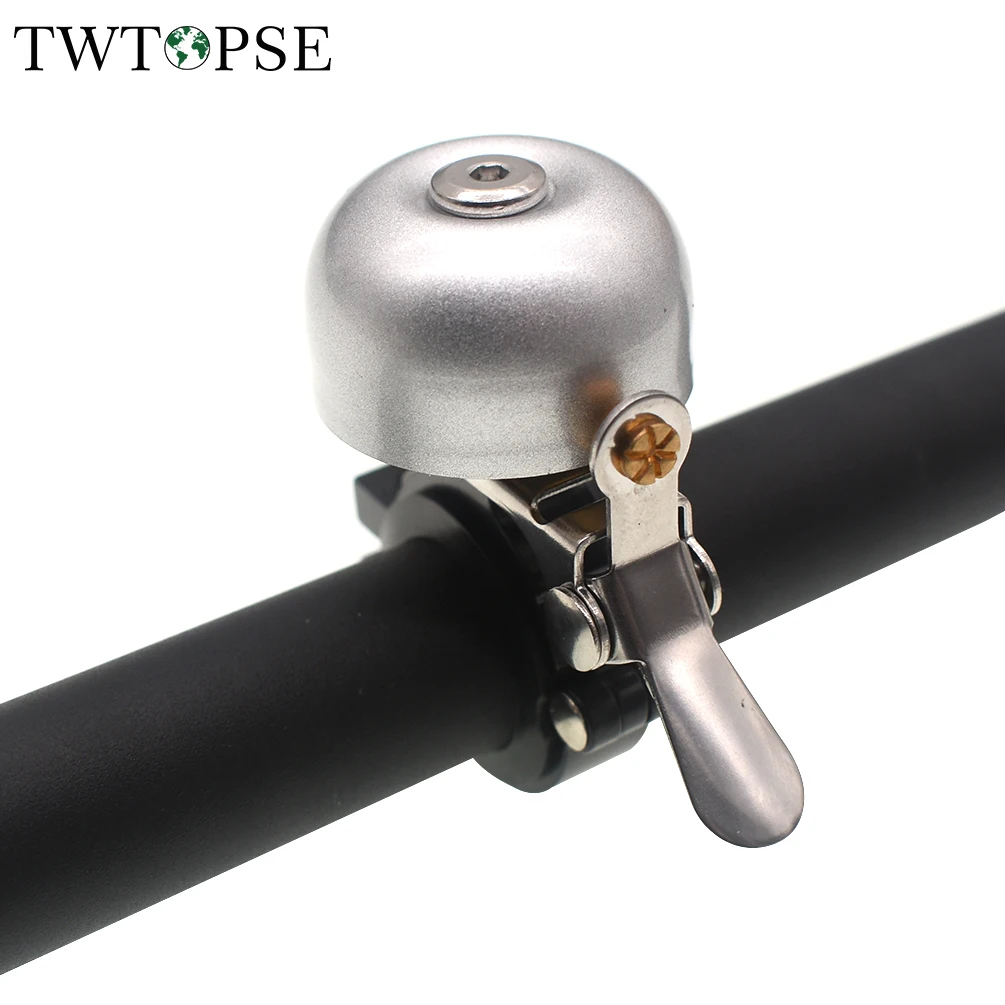 TWTOPSE Classic Bike Bell For Brompton Folding Bike Bicycle Horn Metallic 3SIXTY PIKES Dahon Birdy Crius FNHON MINI Ring Parts