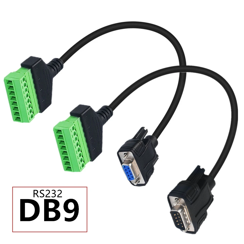 DB9P 232 à 8P, Terminal sans soudure, sortie de carte graphique, extension de signal analogique, câble de connexion d'interface 15CM