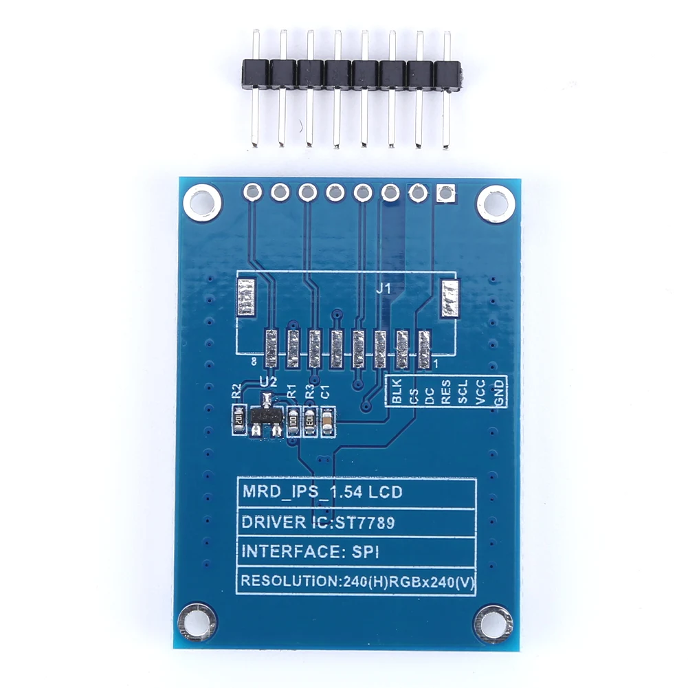 

1.54 Inch Full Color TFT Display Module 240x240 Full Color IPS LCD Screen Display Module SPI Interface ST7789 8Pin SPI Output